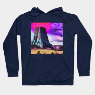 Devil's Tower in Wyoming Hoodie